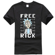 Load image into Gallery viewer, XIN YI Men&#39;s T-shirt high quality 100% cotton crewneck loose rick and morty printed men Tshirt casual knitted mens t-shirt tops
