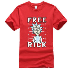 Load image into Gallery viewer, XIN YI Men&#39;s T-shirt high quality 100% cotton crewneck loose rick and morty printed men Tshirt casual knitted mens t-shirt tops
