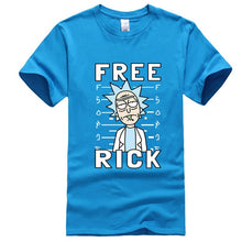 Load image into Gallery viewer, XIN YI Men&#39;s T-shirt high quality 100% cotton crewneck loose rick and morty printed men Tshirt casual knitted mens t-shirt tops
