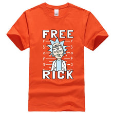 Load image into Gallery viewer, XIN YI Men&#39;s T-shirt high quality 100% cotton crewneck loose rick and morty printed men Tshirt casual knitted mens t-shirt tops
