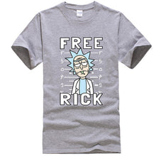 Load image into Gallery viewer, XIN YI Men&#39;s T-shirt high quality 100% cotton crewneck loose rick and morty printed men Tshirt casual knitted mens t-shirt tops
