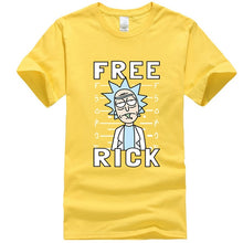 Load image into Gallery viewer, XIN YI Men&#39;s T-shirt high quality 100% cotton crewneck loose rick and morty printed men Tshirt casual knitted mens t-shirt tops
