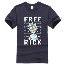 Load image into Gallery viewer, XIN YI Men&#39;s T-shirt high quality 100% cotton crewneck loose rick and morty printed men Tshirt casual knitted mens t-shirt tops
