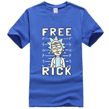 Load image into Gallery viewer, XIN YI Men&#39;s T-shirt high quality 100% cotton crewneck loose rick and morty printed men Tshirt casual knitted mens t-shirt tops
