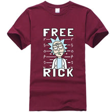 Load image into Gallery viewer, XIN YI Men&#39;s T-shirt high quality 100% cotton crewneck loose rick and morty printed men Tshirt casual knitted mens t-shirt tops
