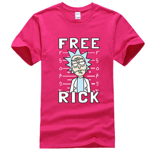 XIN YI Men's T-shirt high quality 100% cotton crewneck loose rick and morty printed men Tshirt casual knitted mens t-shirt tops