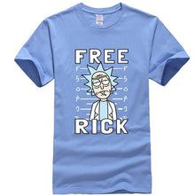 Load image into Gallery viewer, XIN YI Men&#39;s T-shirt high quality 100% cotton crewneck loose rick and morty printed men Tshirt casual knitted mens t-shirt tops
