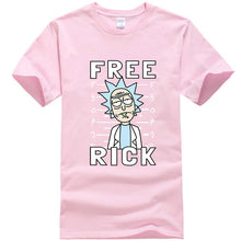 Load image into Gallery viewer, XIN YI Men&#39;s T-shirt high quality 100% cotton crewneck loose rick and morty printed men Tshirt casual knitted mens t-shirt tops
